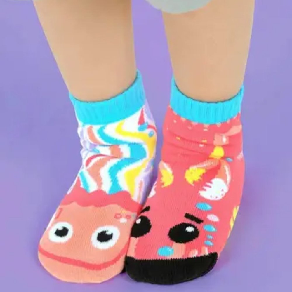 Crab and Jellyfish Mismatched Kids Socks